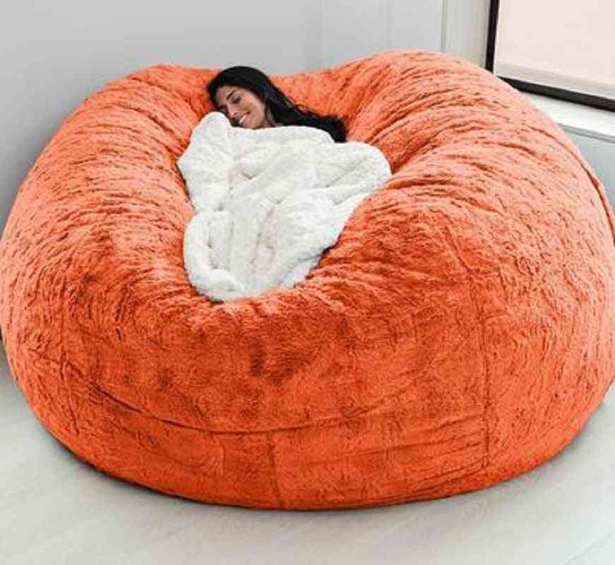 Softliving Room Furniture Party Leisure Giant Big Round Fluffy Cushion Cover