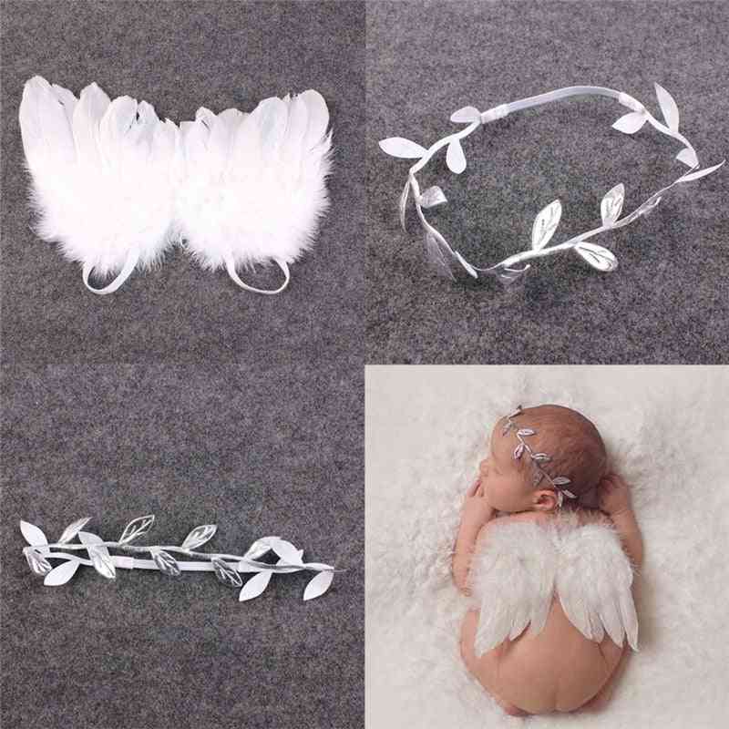 Photography Props White Angel Wing-baby Photos Props Feather, Hair Accessories