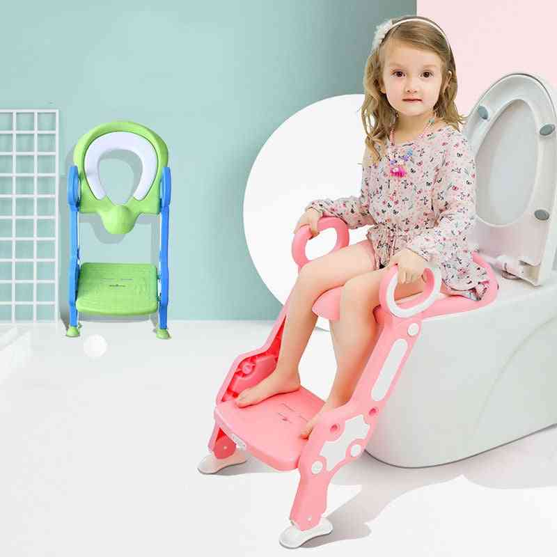 Adjustable Levels Folding Baby Potty Infant Kids Toilet Training Seat