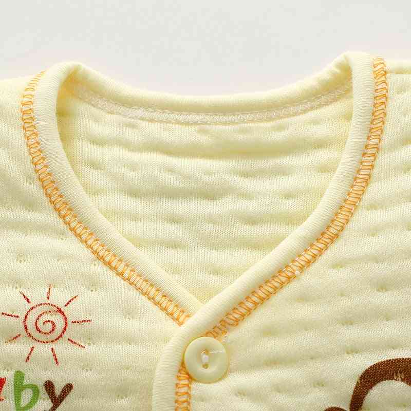 Odzież zimowa i wiosenna dla noworodków, bawełniana bielizna z kreskówek