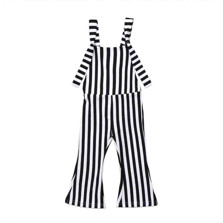 Baby Stripe Bell-bottom Pants / Romper