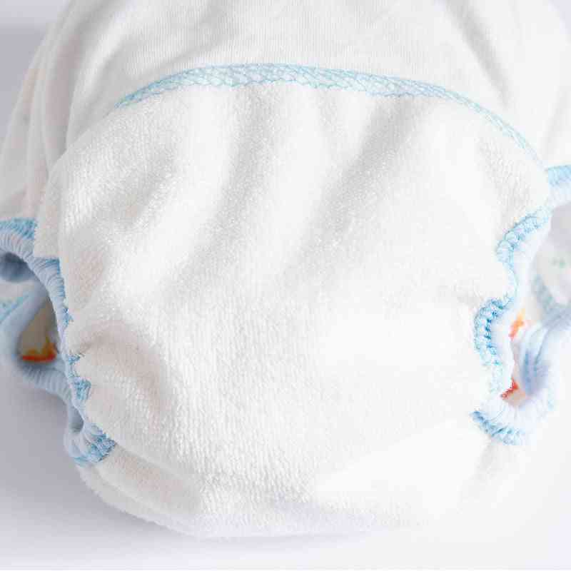 Cotton Reusable Baby Diapers, Waterproof Cloth Nappies, Washable Pants