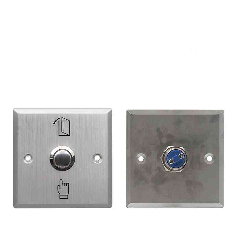 Door Exit Push Button Release Switch Opener No Com Nc Led Light