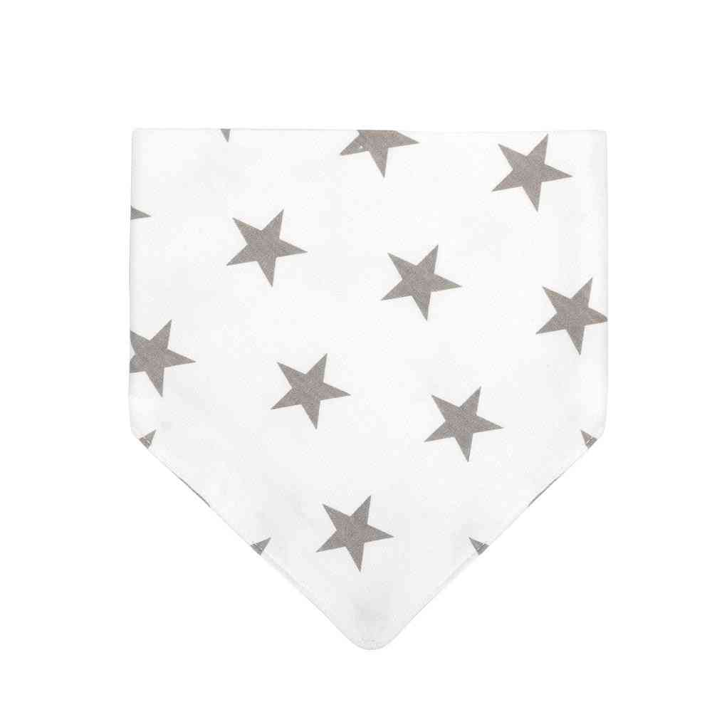 Soft Cotton Baby Bib, Drool Cute Triangle Scarf / Saliva Towel