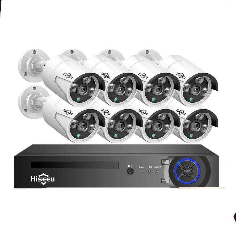 Face Detection- Audio Record, Ip Camera, Cctv Security System, Video Nvr Set