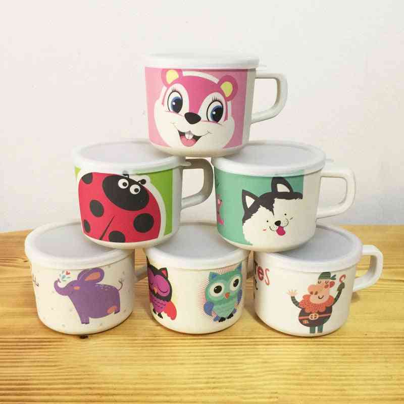 Cute Animal- Nature Safe With Handle Bamboo Cups For Baby