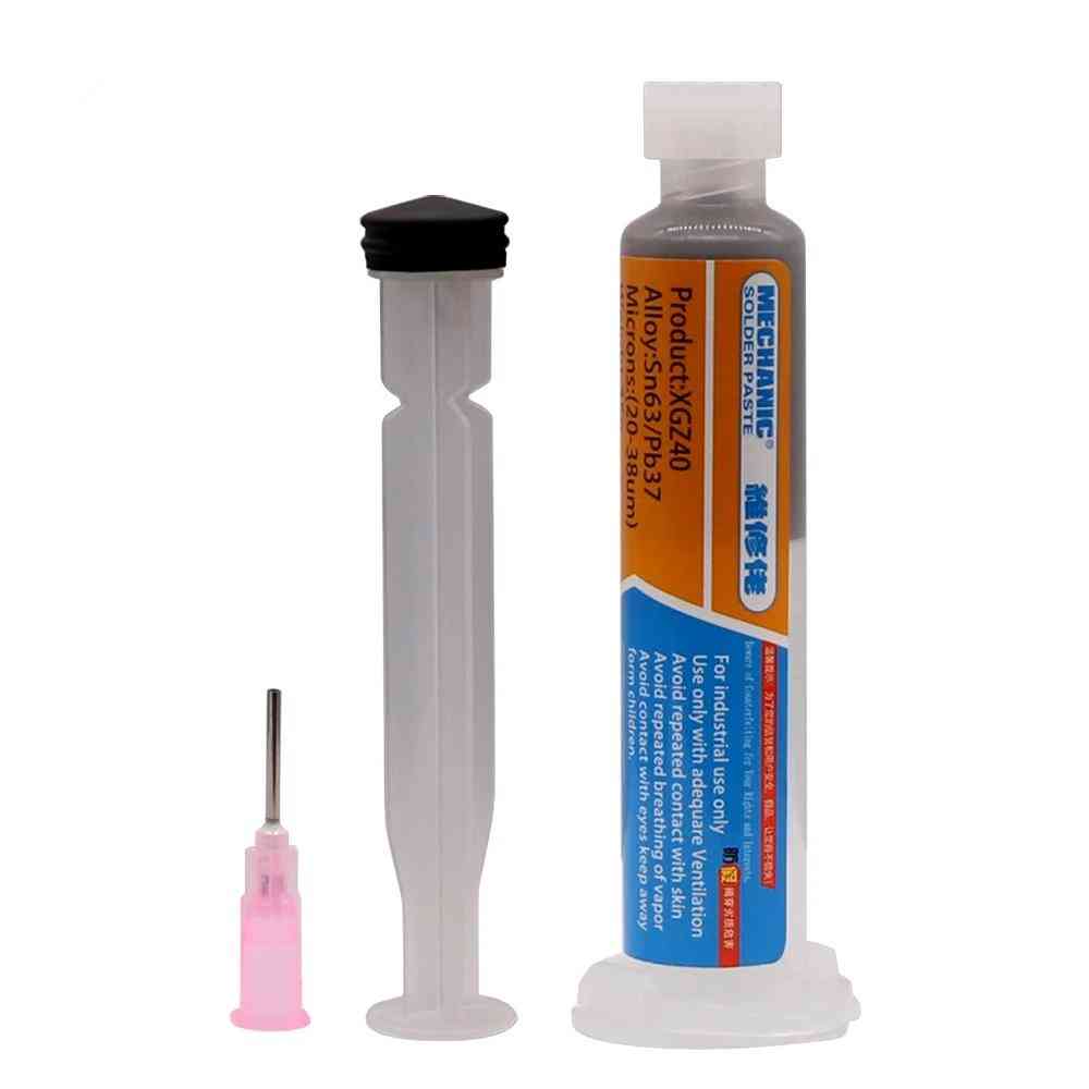Flux 10cc Tin Soldering Paste, Xg-z40 25-45um With Syringe For Mobile Phone Repair