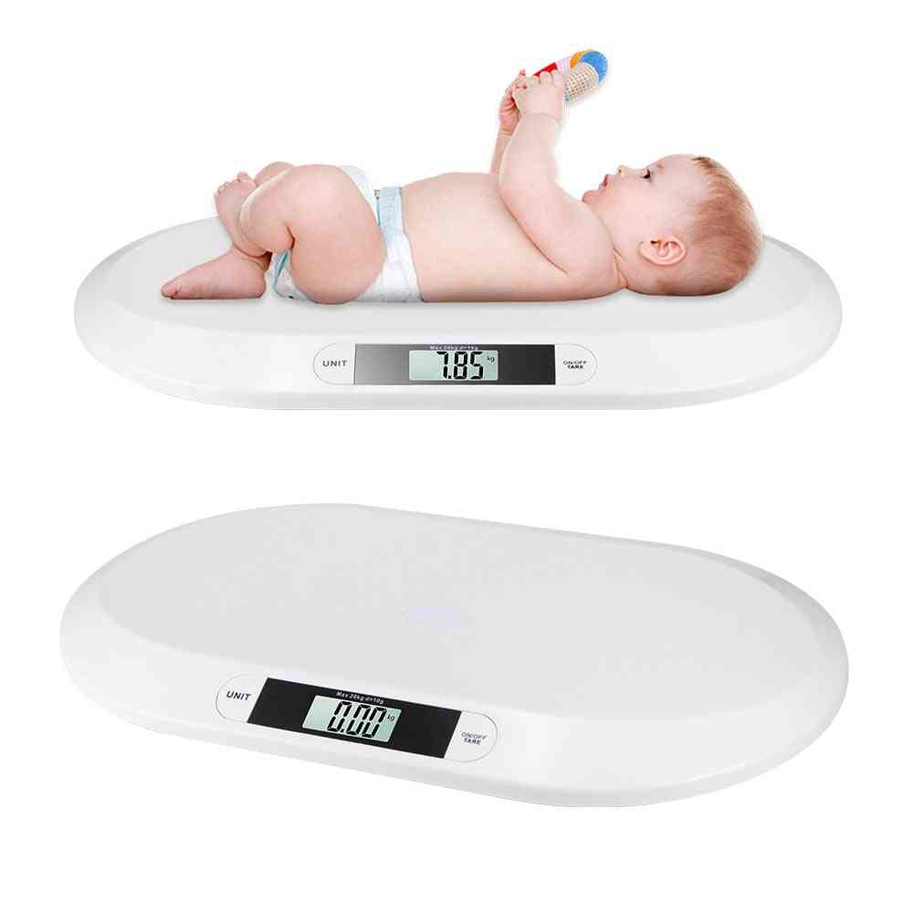 Baby Weight Scale, Grow Electronic Pets Meter, Digital Body Scale With Lcd (white)