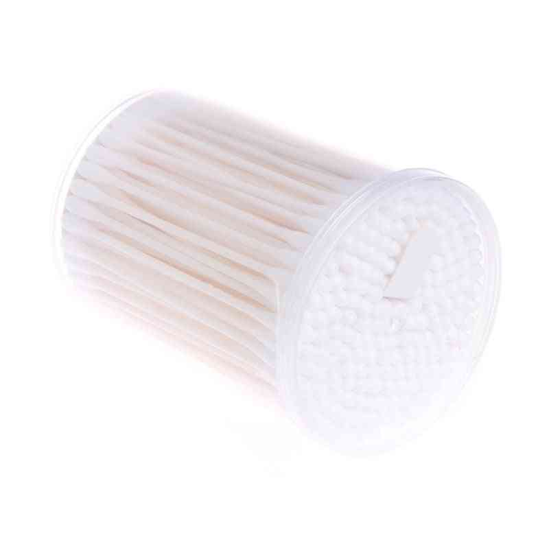 Detské tampóny bavlnené obojstranné jednorazové nástroje na čistenie tenkej tyčinky