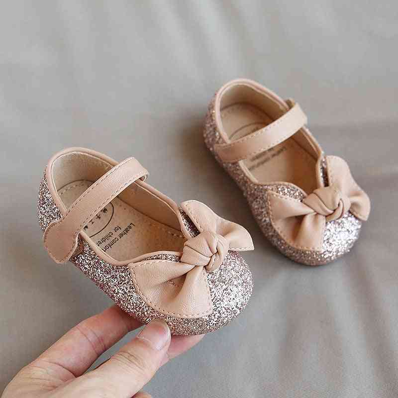 Bébé princesse appartements mode chaussures habillées à nœud papillon bling