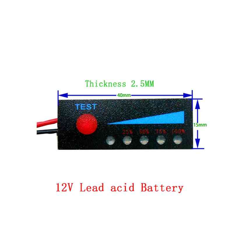Li-ion litiumbatterikapasitetsindikatormodul for LED-spenningsvisning