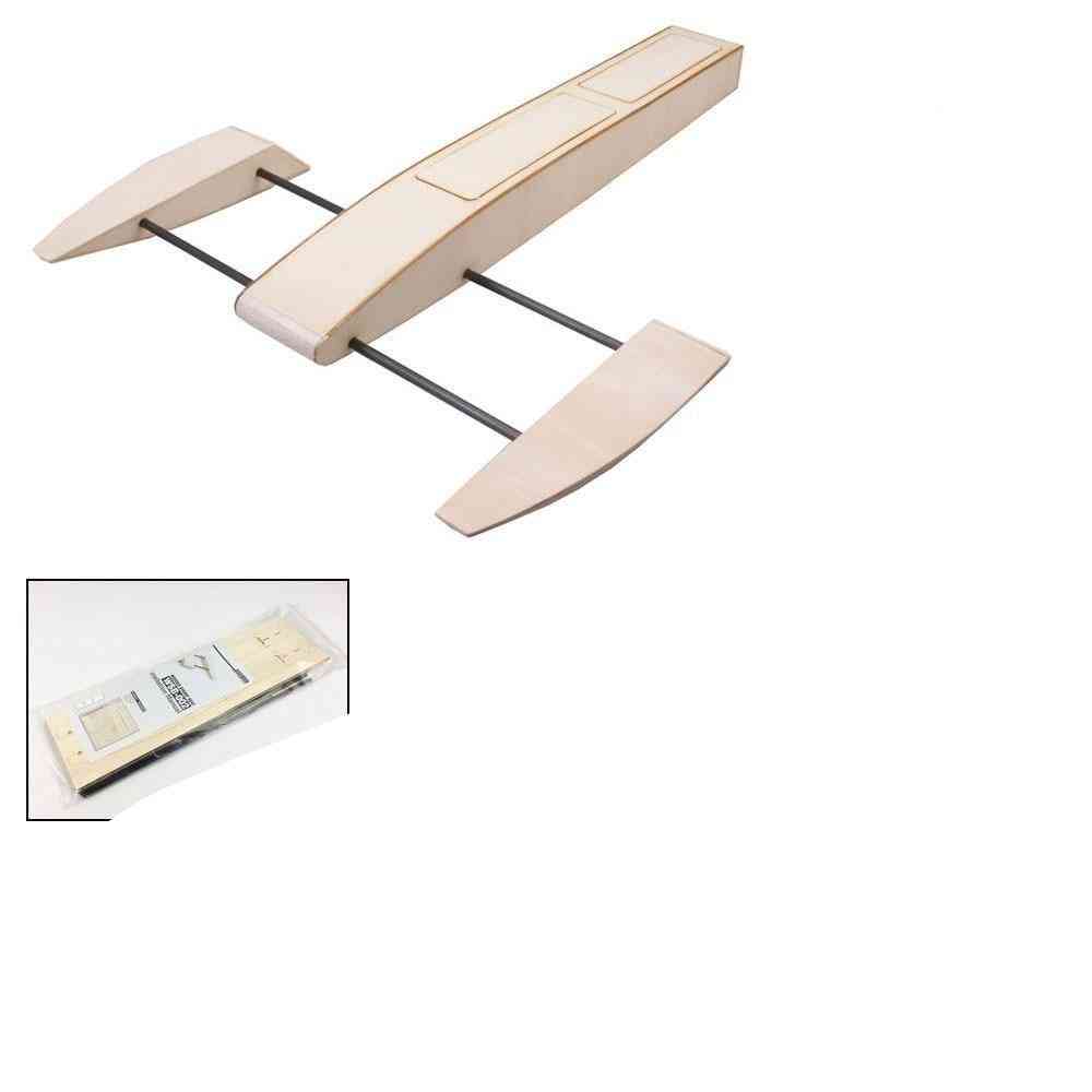 Kit di costruzione del modello di barca da corsa per gamberetti in legno sponson outrigger