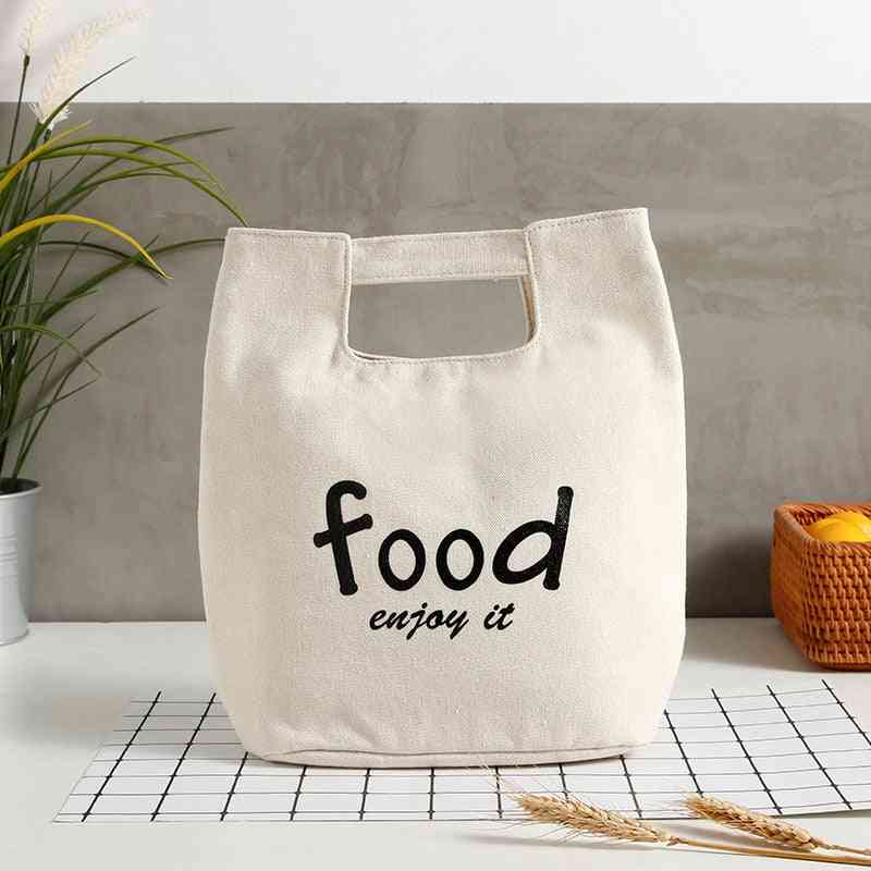 Canvas Insulation Waterproof Lunch Bag
