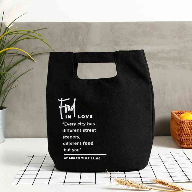 Canvas Insulation Waterproof Lunch Bag