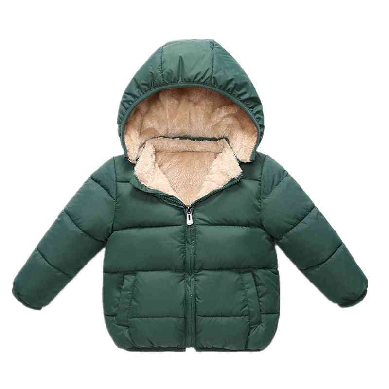 Giacche invernali per bambini, cappuccio rimovibile in pile super morbido caldo cappotto