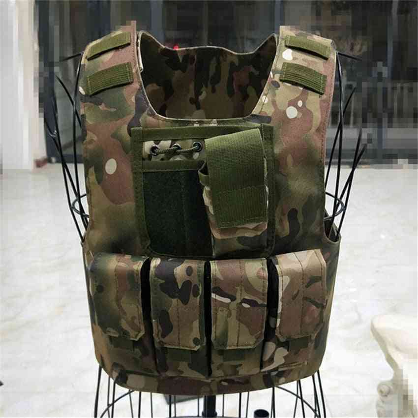 Kids Tactical Vest Camouflage Bulletproof Combat Armor Tops
