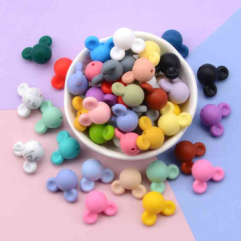 Silicone Teething Mouse Baby Teether Beads