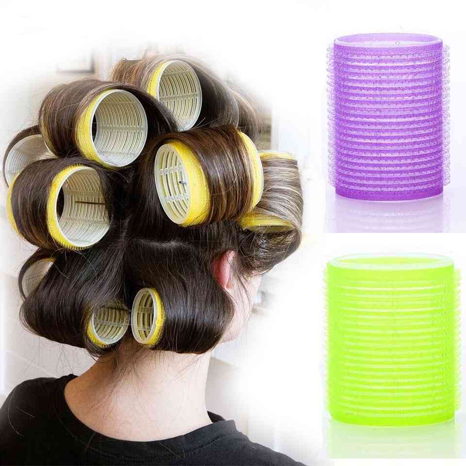 Curlers Self Grip Holding- Hairdressing Jumbo Hair Rollers