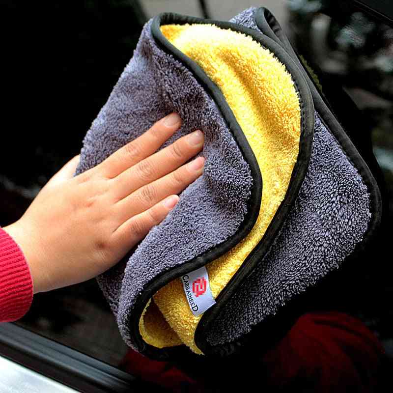 Thickened Car Cleaning Towel, Microfiber Coral Velvet Cloth