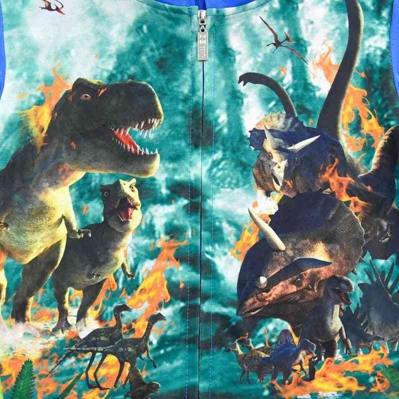 Syksy / talvi - Jurassic Park -dinosaurus-hupullinen takki