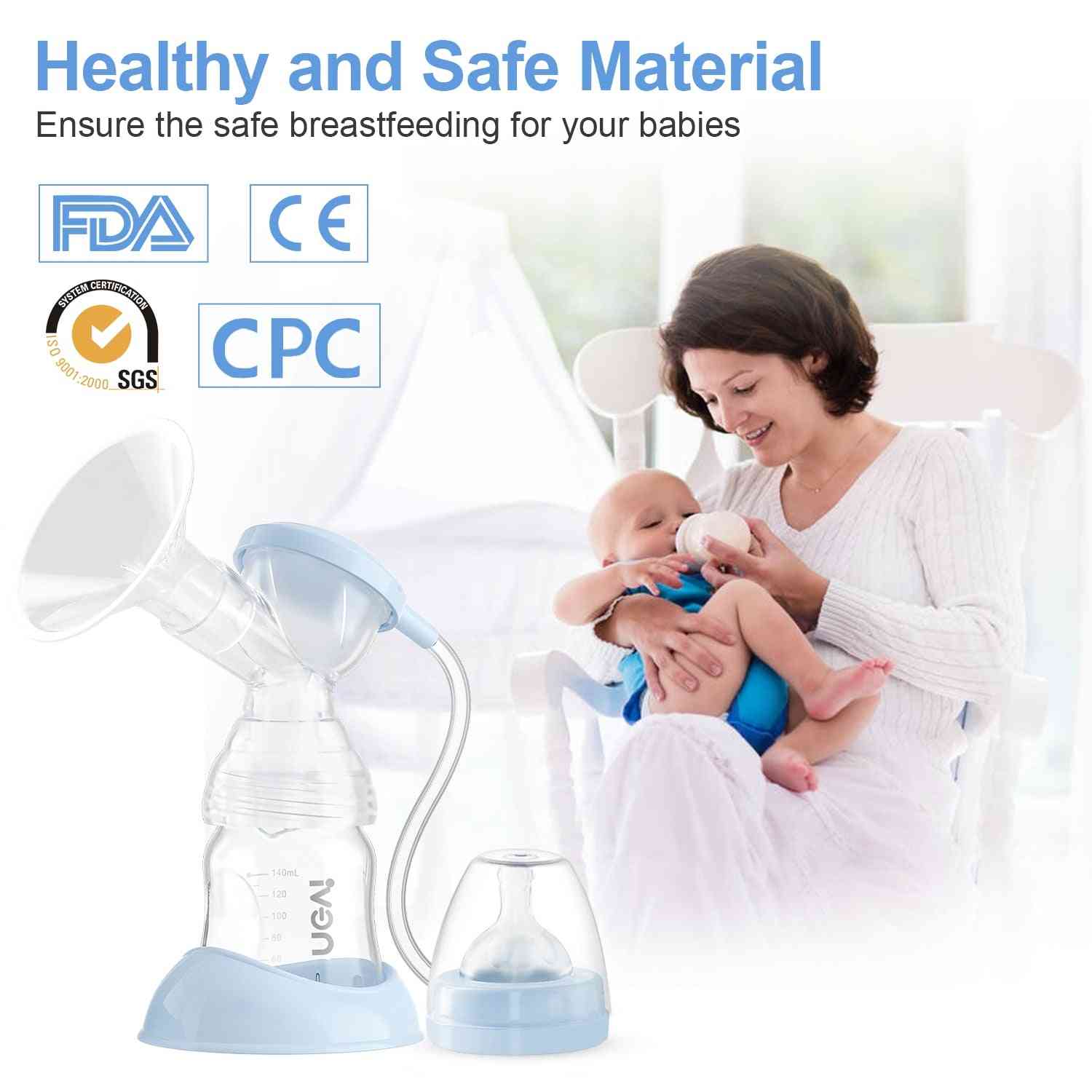 Electric Double-breast Pumps, Breastfeeding Strong Suction, Power Pump