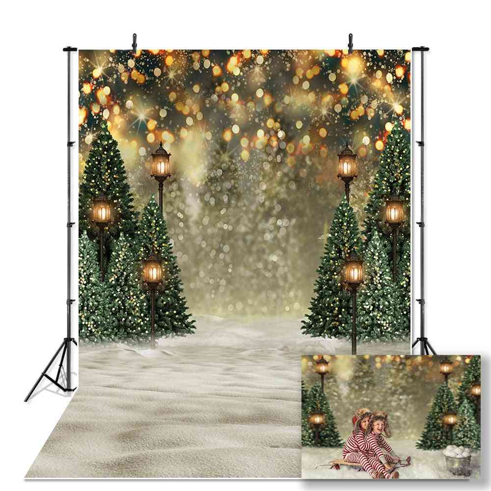 Porträtt bakgrund för fotografering snöflinga, foto julgran (set-3)
