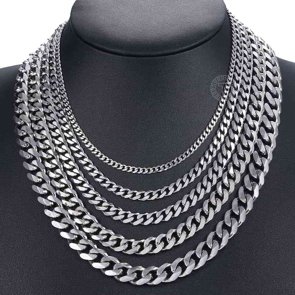 Stainless Steel Necklaces For Men ( Set 3)
