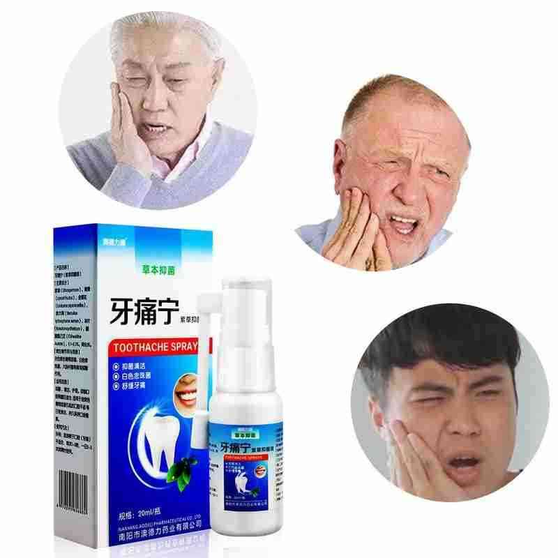 Portable- Toothache Pain Relief, Teeth Care Sprays With Cotton Swabs