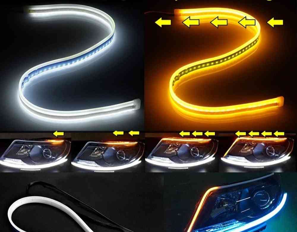 Bright Flexible Drl Turn Signal Sequential Led Daytime Running Strip