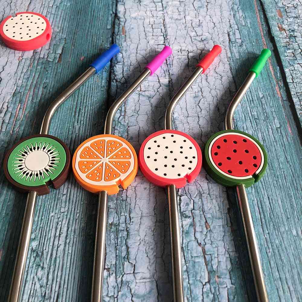 Reusable Drinking Stainless Steel Metal Straw With Cleaner Brush
