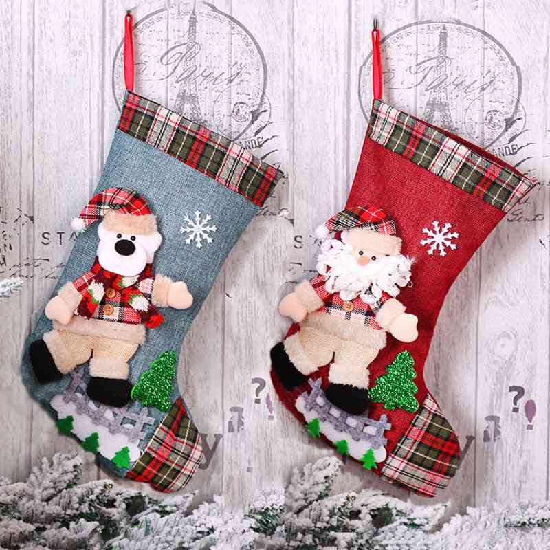 Noel karácsonyi díszek otthoni navidad zoknihoz