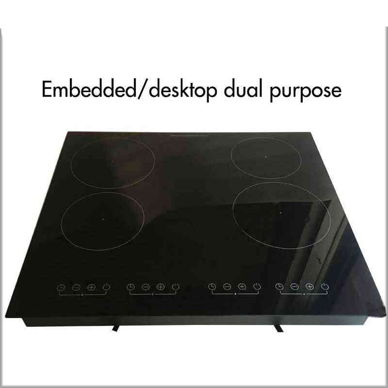 Four-head Electric, Ceramic Induction Cooker With Timer Touch Switch, Cooktop Stove