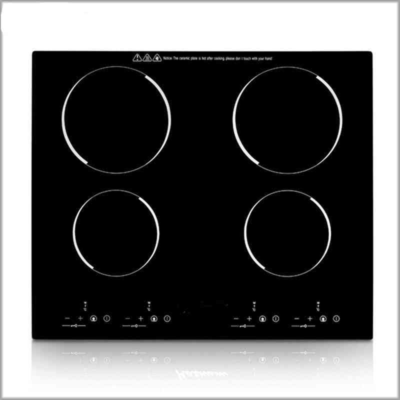 Four-head Electric, Ceramic Induction Cooker With Timer Touch Switch, Cooktop Stove