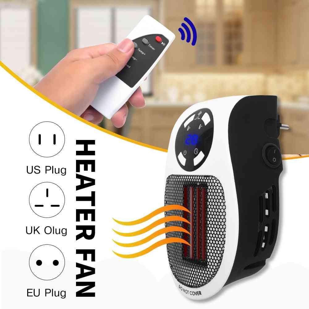 Portable- Electric Mini Fan Heater, Desktop Wall Handy, Heating Stove Machine