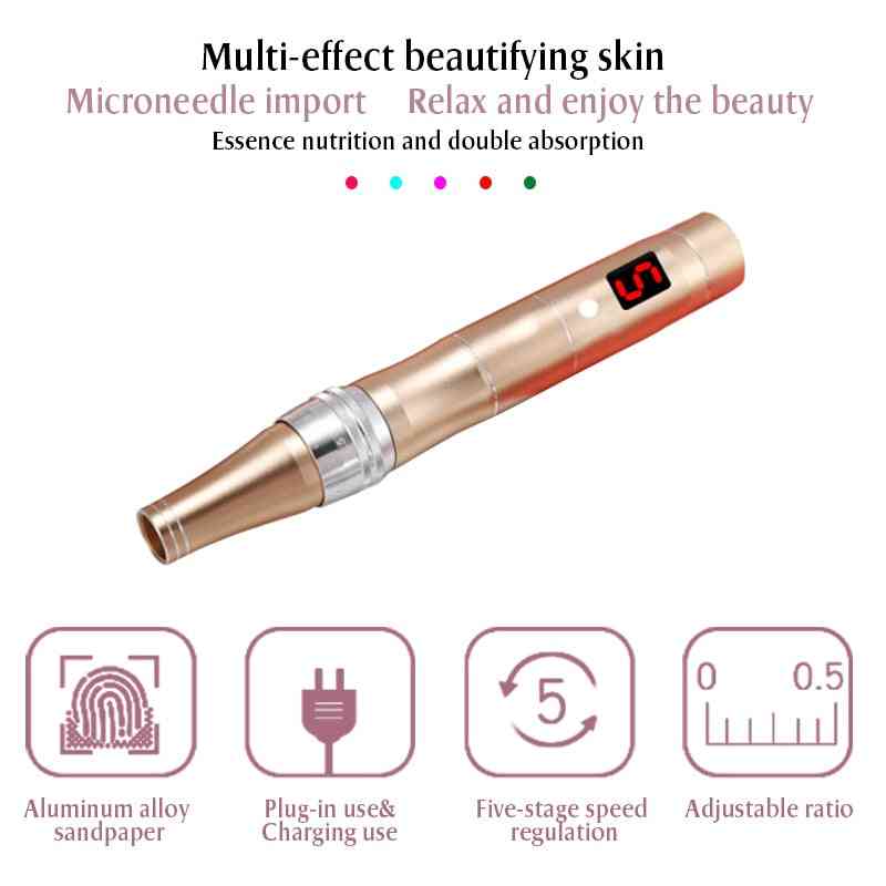 Lcd Screen, Micro Tiny Needles, Mym Tightening Remove Scar, Reduce Skin, Wrinkles Stretch, Marks Removal Device