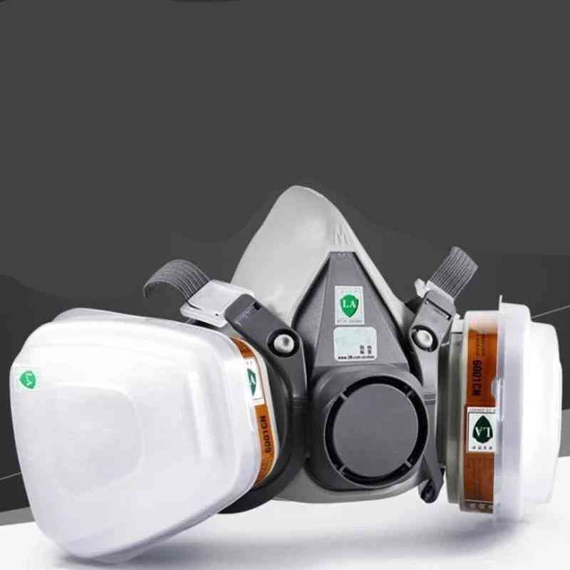 Gas Respirator Half Face Dust Mask For Painting Spraying