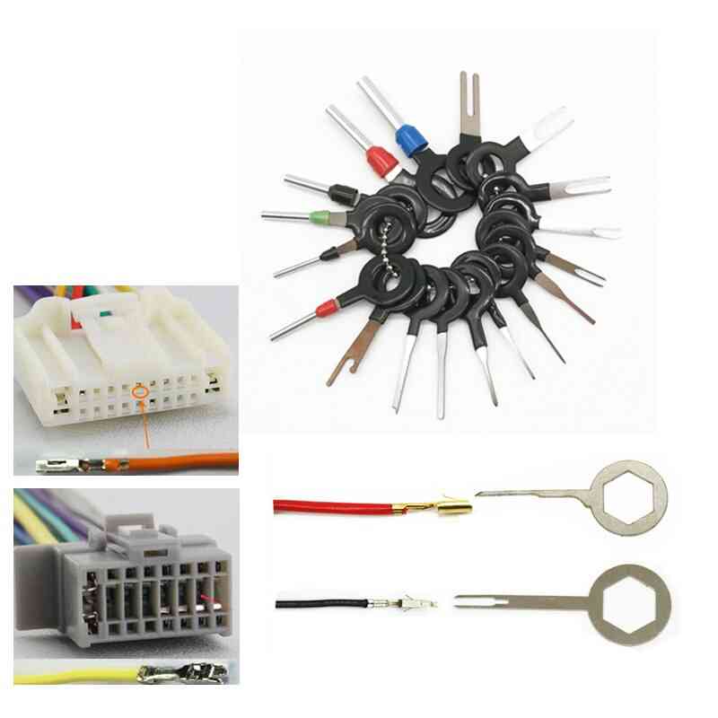 Car Terminal Remove Tool Extractor Pin Puller Auto Electrical Wire Crimp Connector Removal Kit