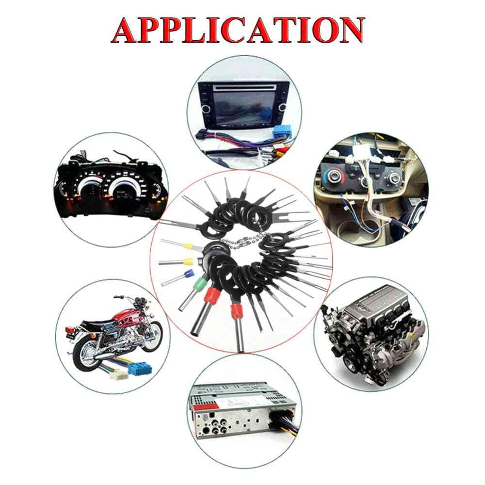 Bilterminal avlägsna verktygsuttag stiftdragare automatisk elektrisk trådkrymplingsanslutningssats
