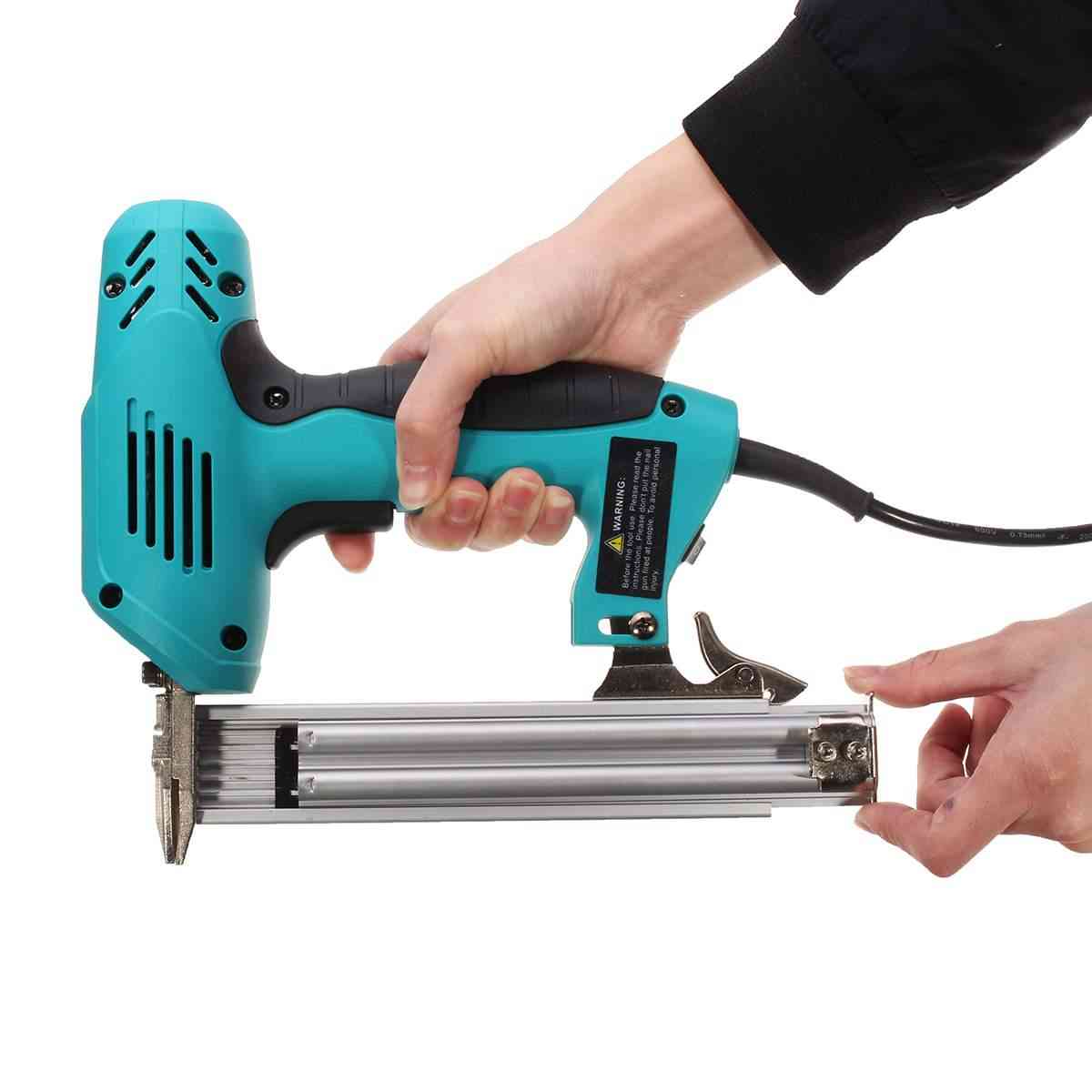 Electric Straight Nail-gun For Woodworking Electrical, Staple Tacker Gun Tool