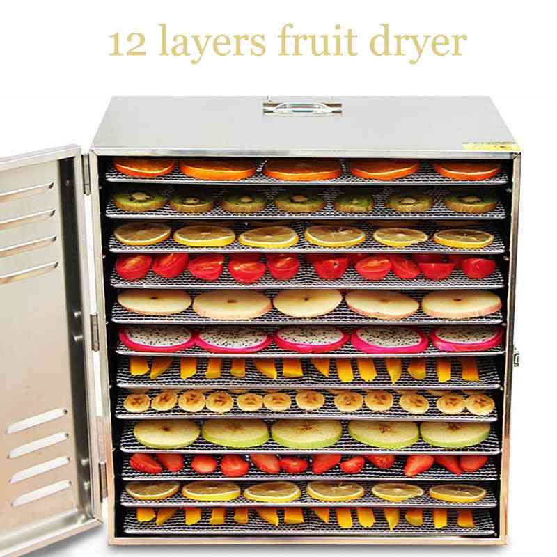 Stainless Steel- Fruit Food Air Dryer, Electric Dehydrator