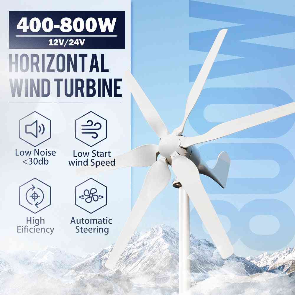 3/5/6 blade vindmølle, højeffektiv generator til hjemme-yachtfarm