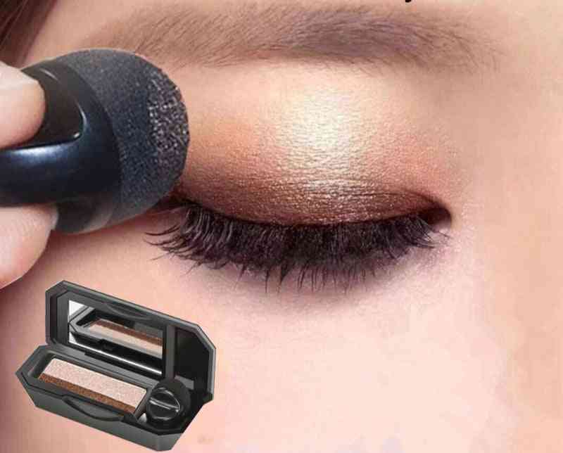 Double Color Lazy Eye Shadow Makeup Palette Glitter Palette Waterproof Shimmer Cosmetics