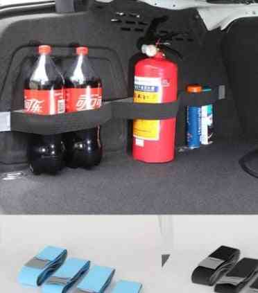 Dispositivo di stoccaggio del bagagliaio dell'auto articoli vari in velcro per auto cintura in velcro fissa vincolante