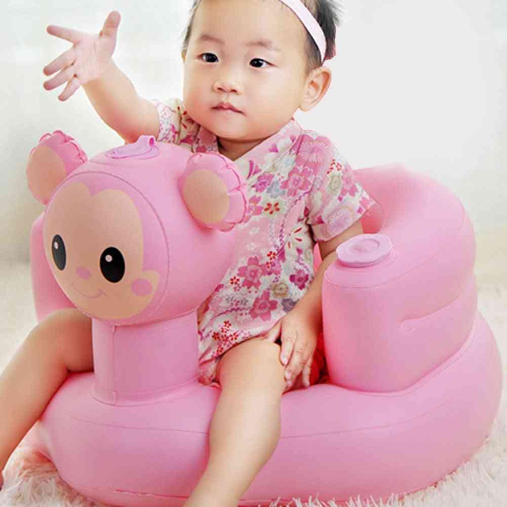 Children Plastic Inflatable Bath Stool, Learning / Dining Chair