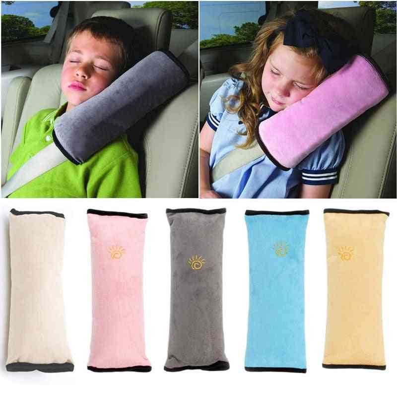 Kids Car Safe Adjuster Seat Belts, Plush Cushion, Pillow
