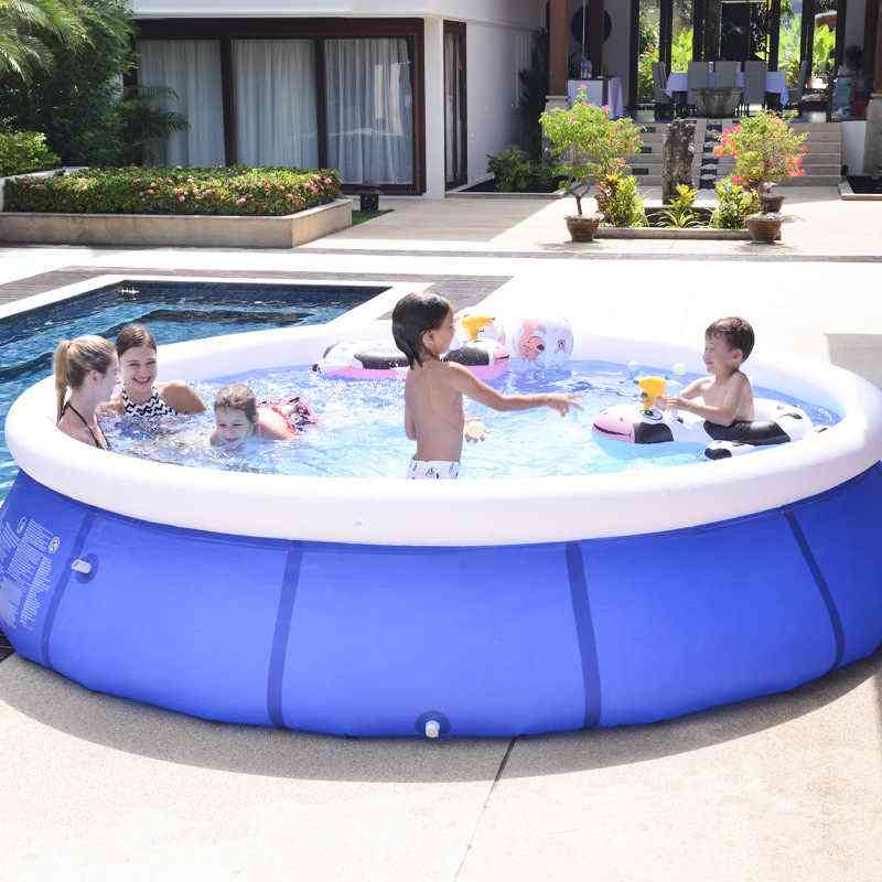 Grande piscina rotonda gonfiabile in vendita, cerchio di ispessimento per famiglie all'aperto per adulti