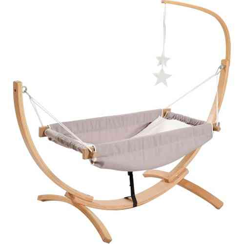 Elastic Portable- Baby Hammock- Cradle Gray Detachable, Cot Pad Swing