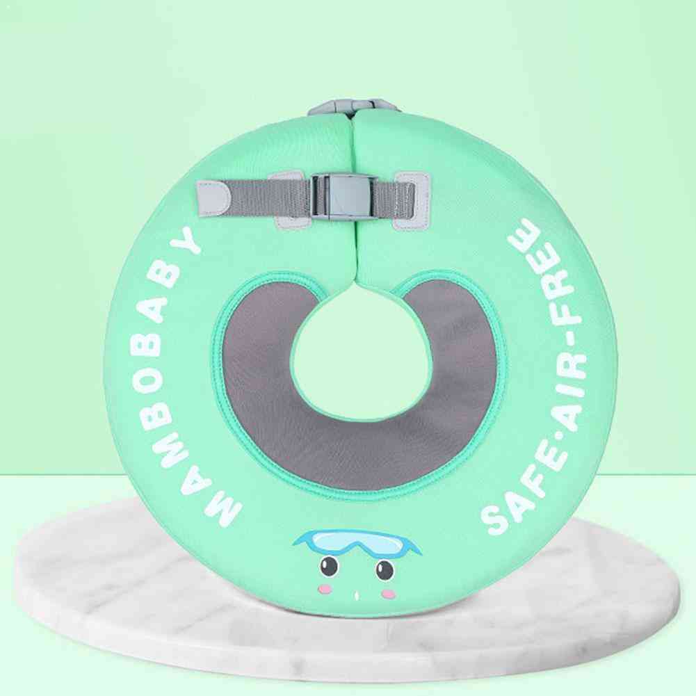Oppblåsbar sirkel svømmehalsring, babybadeflåte, svømmerør