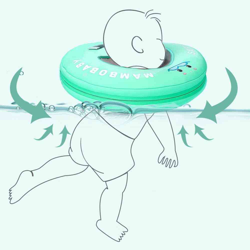 Nafukovací kruhový kroužek na plavání na krk, plovák pro kojence, plavecký tubus, bezpečnostní příslušenství
