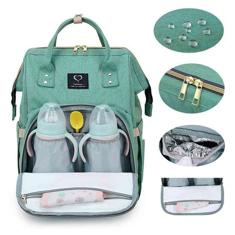 Maternity Baby Diaper Backpack, Large Capacity, Waterproof Nappy Bags